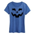 thumbnail image 1 of Instant Message - Pumpkin Face 2 - Women's Short Sleeve Graphic T-Shirt, 1 of 6
