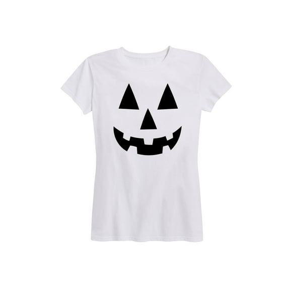 Instant Message - Pumpkin Face - Women's Short Sleeve Graphic T-Shirt