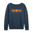 thumbnail image 1 of Instant Message - Pumpkin Harvest Moon - Women's Lightweight French Terry Long Sleeve Shirt, 1 of 6