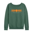 thumbnail image 1 of Instant Message - Pumpkin Harvest Moon - Women's Lightweight French Terry Long Sleeve Shirt, 1 of 6