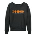 thumbnail image 1 of Instant Message - Pumpkin Harvest Moon - Women's Lightweight French Terry Long Sleeve Shirt, 1 of 6