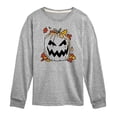 thumbnail image 1 of Instant Message - Pumpkin Lawn Bag - Toddler & Youth Long Sleeve Graphic T-Shirt, 1 of 6