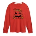 thumbnail image 1 of Instant Message - Pumpkin Lawn Bag - Toddler & Youth Long Sleeve Graphic T-Shirt, 1 of 6