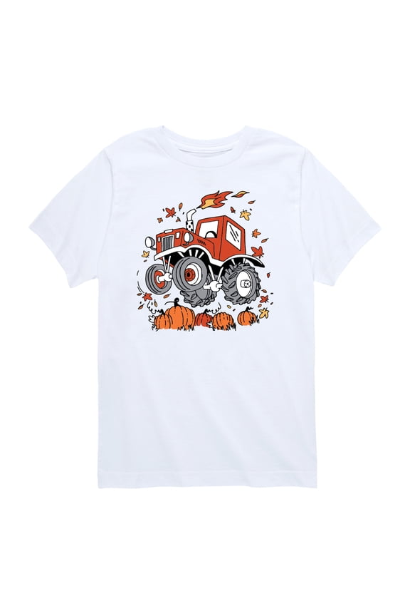 - Pumpkin Patch Monster - Toddler Boys Short Sleeve Graphic T-Shirt