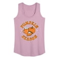 thumbnail image 1 of Instant Message - Pumpkin Season - Women's Racerback Tank Top, 1 of 6
