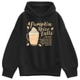 thumbnail image 1 of Instant Message - Pumpkin Spice Latte Recipe Oversized Fleece Hoodie Sweatshirt, 1 of 4