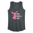 thumbnail image 1 of Instant Message - Punk Rabbit Oh Hell No  - Women's Racerback Tank Top, 1 of 6