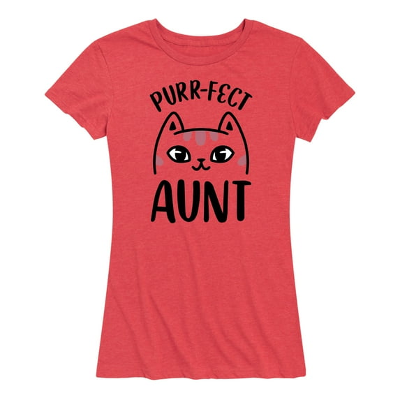 Instant Message - Purrfect Aunt - Women's Short Sleeve Graphic T-Shirt