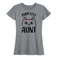 thumbnail image 1 of Instant Message - Purrfect Aunt - Women's Short Sleeve Graphic T-Shirt, 1 of 6