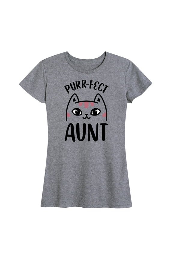 - Purrfect Aunt - Women's Short Sleeve Graphic T-Shirt