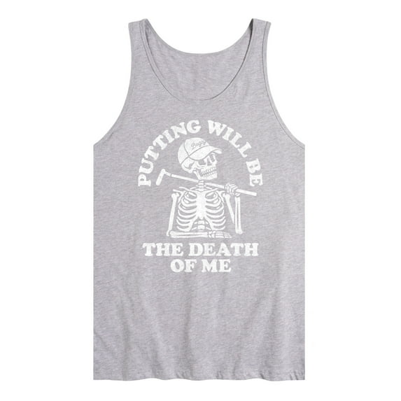 Instant Message - Putting Will Be the Death of Me Skeleton - Men's Jersey Tank Top