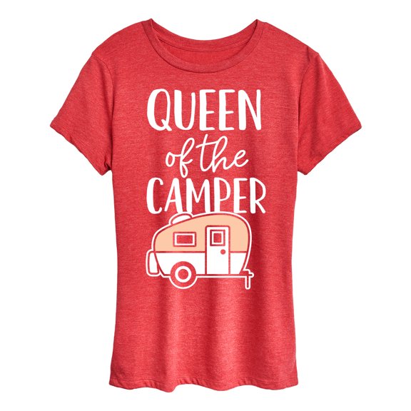 Instant Message - Queen Of The Camper - Women's Short Sleeve Graphic T-Shirt
