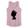 thumbnail image 1 of Instant Message - Queen Silhouette - Women's Racerback Tank Top, 1 of 5