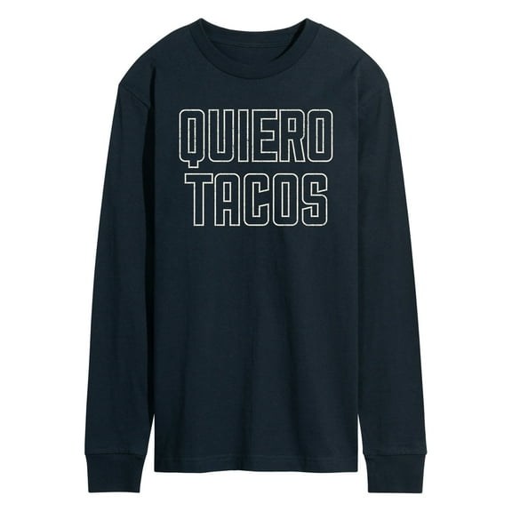 Instant Message - Quiero Tacos - Men's Long Sleeve T-Shirt