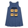 thumbnail image 1 of Instant Message - Quokka Moods - Toddler & Youth Girls A-line Dress, 1 of 6