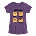 thumbnail image 1 of Instant Message - Quokka Moods - Toddler & Youth Girls Short Sleeve Graphic T-Shirt, 1 of 6