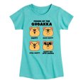 thumbnail image 1 of Instant Message - Quokka Moods - Toddler & Youth Girls Short Sleeve Graphic T-Shirt, 1 of 6