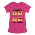 thumbnail image 1 of Instant Message - Quokka Moods - Toddler & Youth Girls Short Sleeve Graphic T-Shirt, 1 of 6