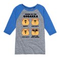 thumbnail image 1 of Instant Message - Quokka Moods - Toddler & Youth Raglan Graphic T-Shirt, 1 of 5