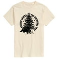 thumbnail image 1 of Instant Message - Raccoon Around The Christmas Tree - Men's Short Sleeve Graphic T-Shirt, 1 of 5