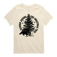 thumbnail image 1 of Instant Message - Raccoon Around The Christmas Tree - Youth Short Sleeve Graphic T-Shirt, 1 of 4