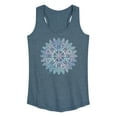 thumbnail image 1 of Instant Message - Radial Watercolor Design - Women's Racerback Tank Top, 1 of 6