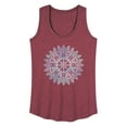 thumbnail image 1 of Instant Message - Radial Watercolor Design - Women's Racerback Tank Top, 1 of 6