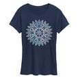 thumbnail image 1 of Instant Message - Radial Watercolor Design - Women's Short Sleeve Graphic T-Shirt, 1 of 6