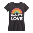 thumbnail image 1 of Instant Message - Radiate Love - Women's Short Sleeve Graphic T-Shirt, 1 of 5