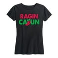 thumbnail image 1 of Instant Message - Ragin Cajun Pepperouisiana Mardis Gras Drinking - Women's Short Sleeve Graphic T-Shirt, 1 of 5