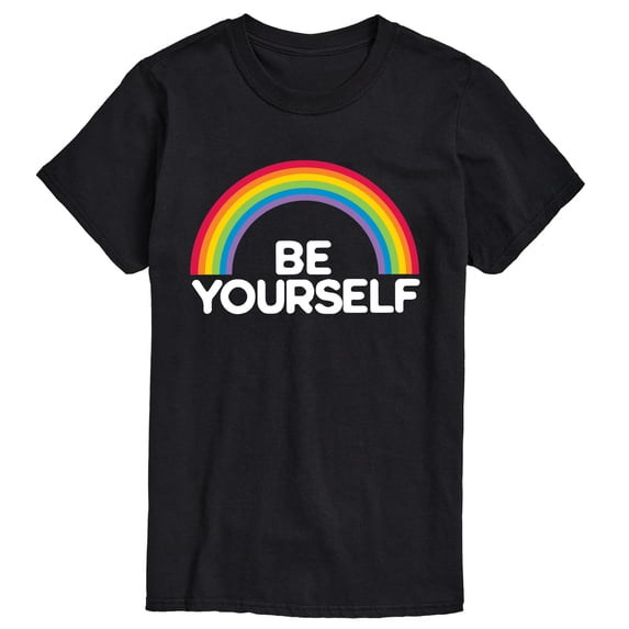 Instant Message - Rainbow Be Yourself Short Sleeve Graphic T-Shirt