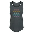 thumbnail image 1 of Instant Message - Rainbow Bee Grid - Women's Racerback Tank, 1 of 5