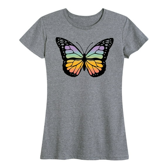 Instant Message - Rainbow Butterfly - Women's Short Sleeve Graphic T-Shirt
