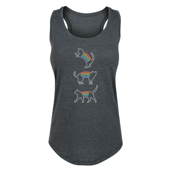 Instant Message - Rainbow Cats - Women's Racerback Tank