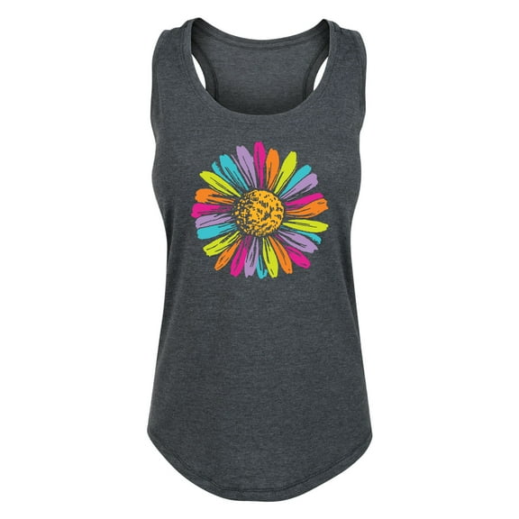 Instant Message - Rainbow Daisy - Women's Racerback Tank