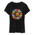 thumbnail image 1 of Instant Message - Rainbow Daisy - Women's Short Sleeve Graphic T-shirt, 1 of 5
