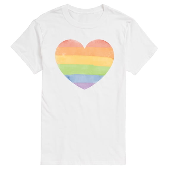 Instant Message - Rainbow Heart - Men's Short Sleeve Graphic T-shirt