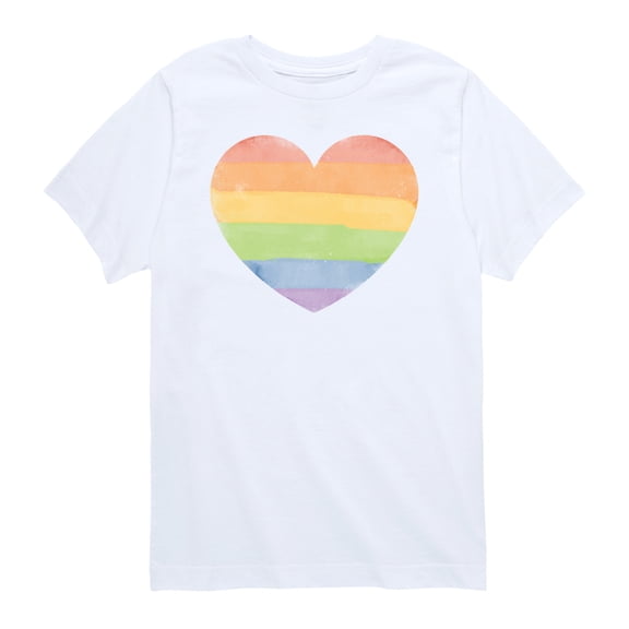 Instant Message - Rainbow Heart -Toddler Short Sleeve Graphic T-shirt Toddler Short Sleeve Graphic T-Shirt