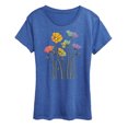 thumbnail image 1 of Instant Message - Rainbow Poppies - Women's Short Sleeve Graphic T-Shirt, 1 of 5
