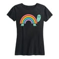 thumbnail image 1 of Instant Message - Rainbow Shell Turtle - Women's Short Sleeve Graphic T-Shirt, 1 of 5