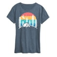 thumbnail image 1 of Instant Message - Rainbow Sunset - Campsite Views - Women's Short Sleeve Graphic T-Shirt, 1 of 6