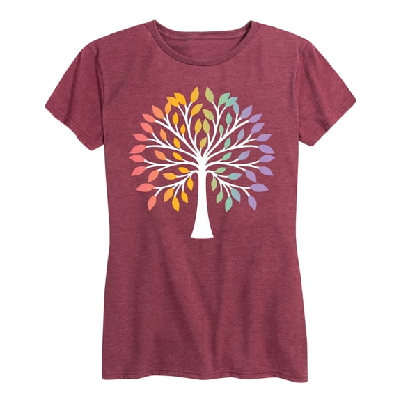 Instant Message - Rainbow Tree Of Life - Women's Short Sleeve Graphic T-shirt