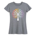 thumbnail image 1 of Instant Message - Rainbow Tree Of Life - Women's Short Sleeve Graphic T-shirt, 1 of 5