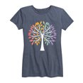 thumbnail image 1 of Instant Message - Rainbow Tree Of Life - Women's Short Sleeve Graphic T-shirt, 1 of 5