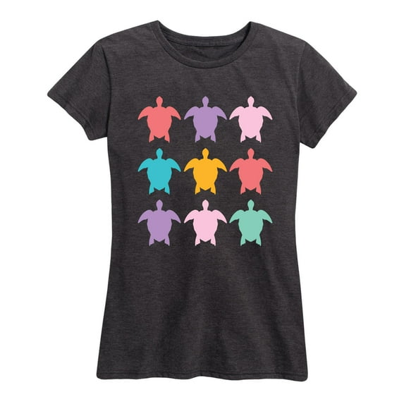 Instant Message - Rainbow Turtles - Women's Short Sleeve Graphic T-Shirt