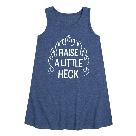 Instant Message - Raise A Little Heck - Toddler & Youth Girls A-line Dress