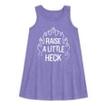 thumbnail image 1 of Instant Message - Raise A Little Heck - Toddler & Youth Girls A-line Dress, 1 of 5