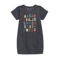 thumbnail image 1 of Instant Message - Random Alphabet - Toddler & Youth Girls Fleece Dress, 1 of 5