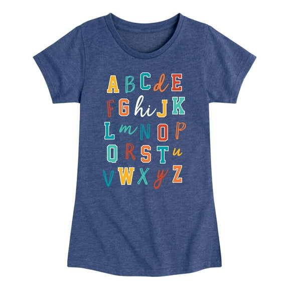 Instant Message - Random Alphabet - Toddler & Youth Girls Short Sleeve Graphic T-Shirt