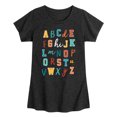 thumbnail image 1 of Instant Message - Random Alphabet - Toddler & Youth Girls Short Sleeve Graphic T-Shirt, 1 of 6